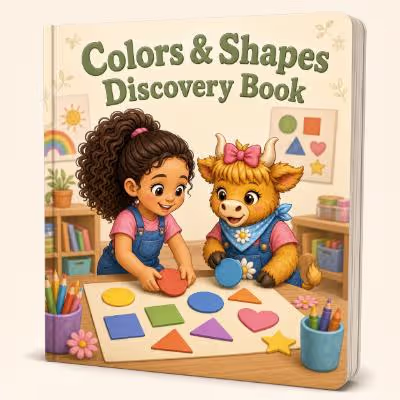 Colors & Shapes Discovery Book book cover from Little Blessings Institute