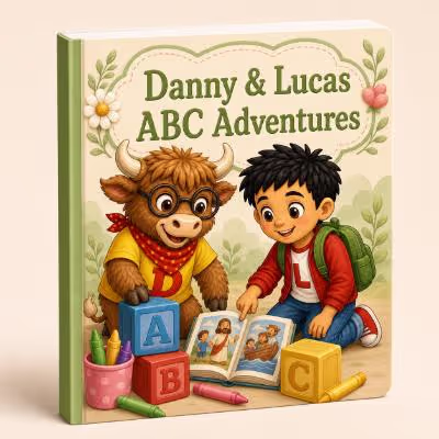 Danny & Lucas ABC Adventures book cover from Little Blessings Institute