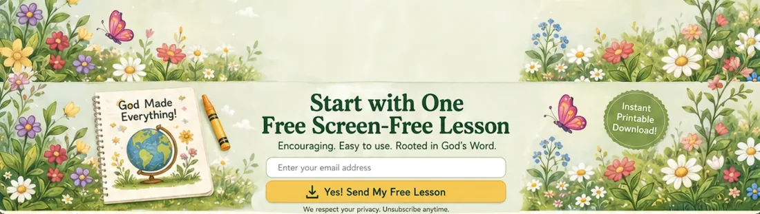 Little Blessings free screen-free lesson storybook artwork