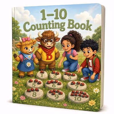 1–10 Counting Book book cover from Little Blessings Institute