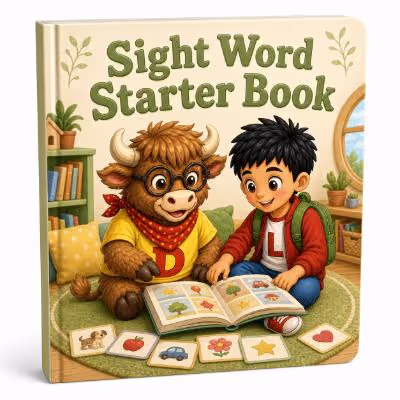 Sight Word Starter Book book cover from Little Blessings Institute
